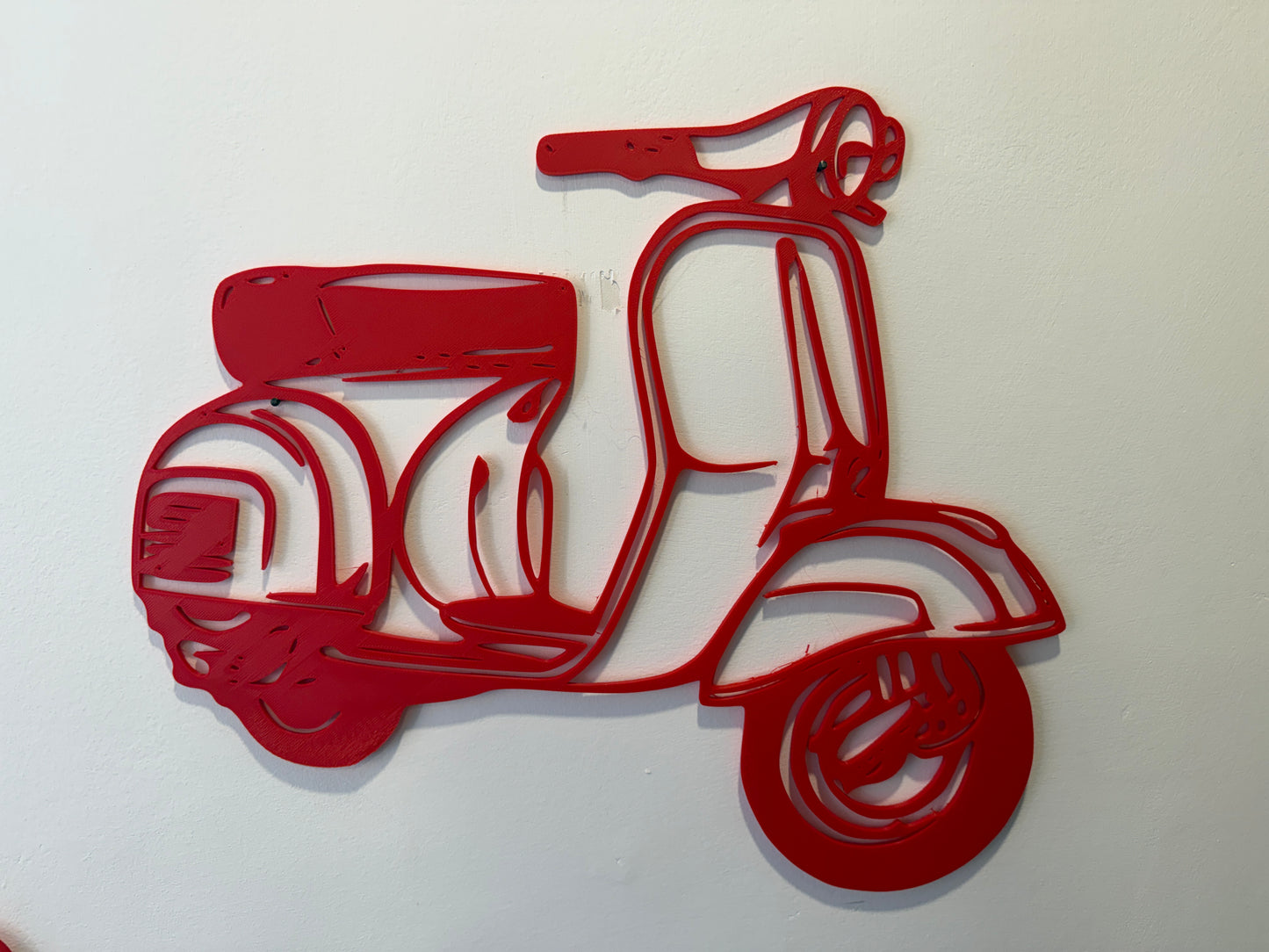 silhouette Vespa murale